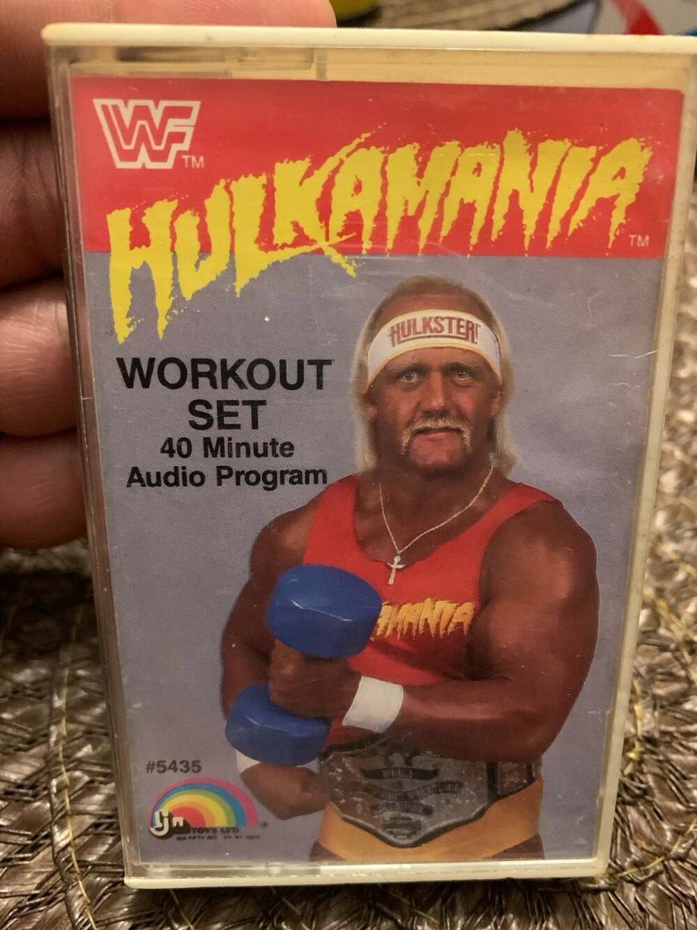 Vintage 1985 WWF Hulk Hogan Hulkamania Workout Set Audio Cassette Tape